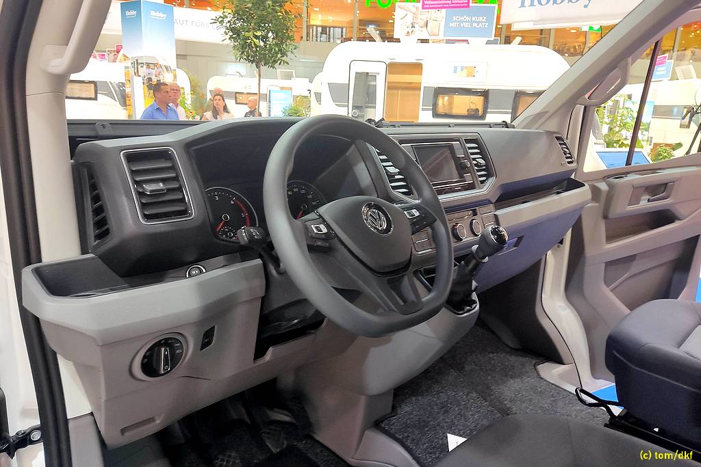 Hobby Maxia Van: Funktional mit Komfort - das VW-Cockpit. (Foto: tom/dkf)