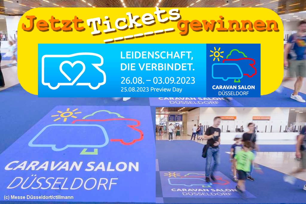 Caravan Salon Düsseldorf 2023 – Jetzt hier Tickets gewinnen für die Top-Campingmesse post thumbnail image