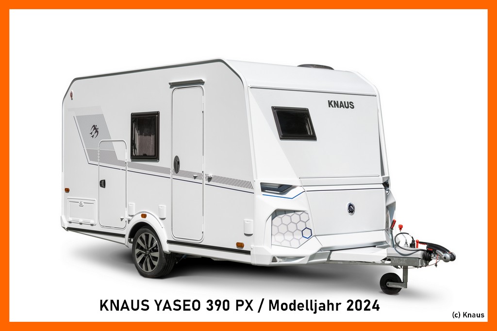 Knaus Yaseo 390 PX: Wendiger und leichter Caravan auch Elektro-Zugwagen. (Foto: Knaus)