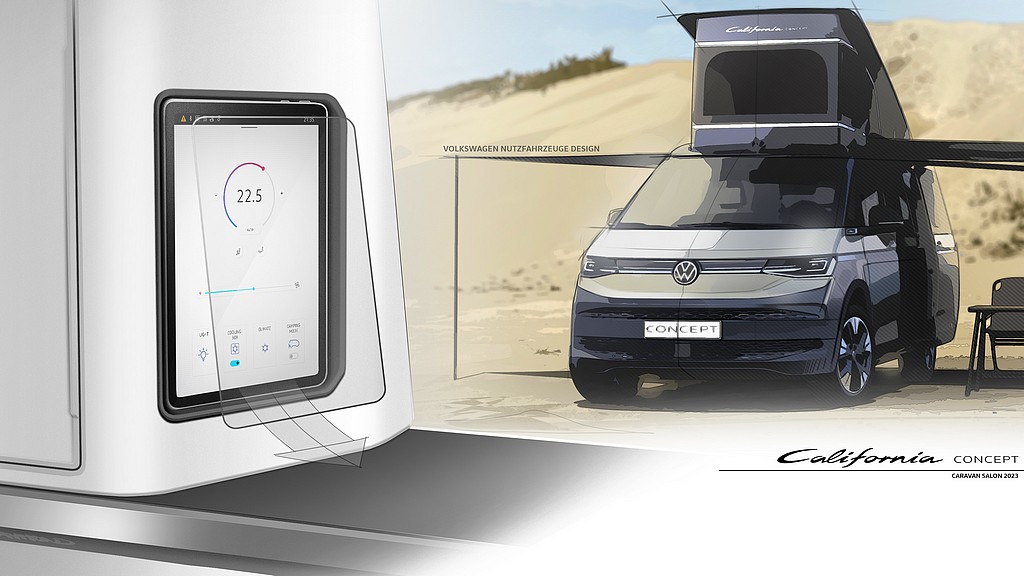 Digital und smart: Beim neuen VW California inklusive. (Grafik: VWN)