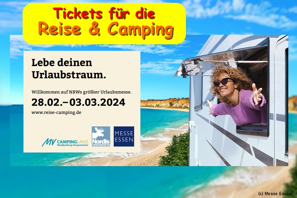 Reise & Camping 2024 in der Messe Essen lockt die Campingfans – Gewinnen Sie hier Tickets post thumbnail image