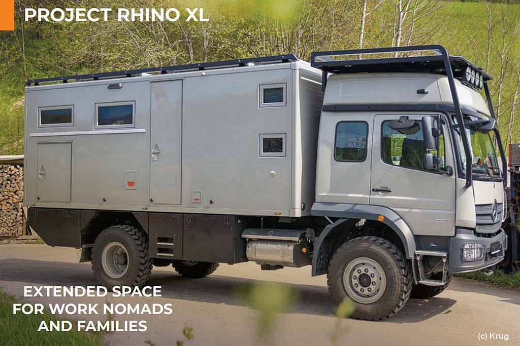 Der Rhino XL ist das neueste Explorer-Fahrzeug von Krug Expedition. (Foto: Krug)